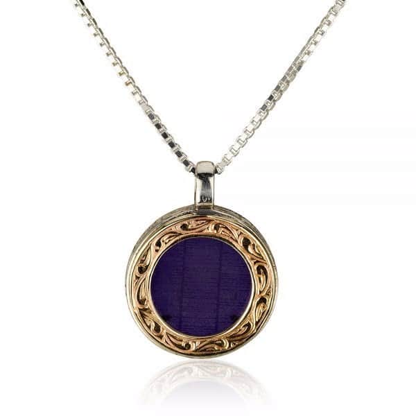 תליון "קול הנשמה" - מיקרופילם ספר תהילים שלם , כסף וזהב