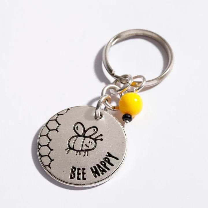 מחזיק מפתחות BEE HAPPY