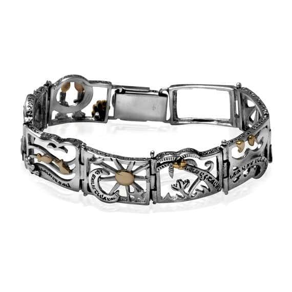 צמיד "הבריאה" כסף וזהב