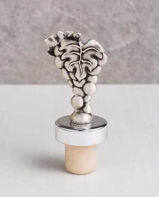 פקק שעם אשכול ענבים בציפוי כסף