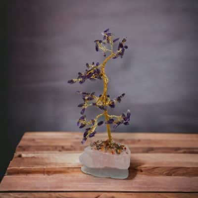 עץ אבני אמטיסט (אחלמה) קטן - בריאות טובה,רוגע ושלווה