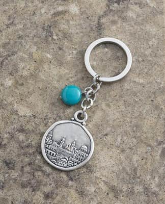 מחזיק מפתחות עגול ירושלים