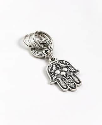 מחזיק מפתחות חמסה מעוטרת