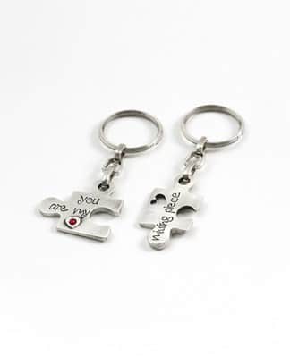 זוג מחזיקי מפתחות "פאזל"