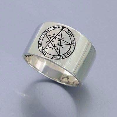 טבעת חותם שלמה -  המשאלה , להגשמת משאלות הלב , עגולה (כסף)