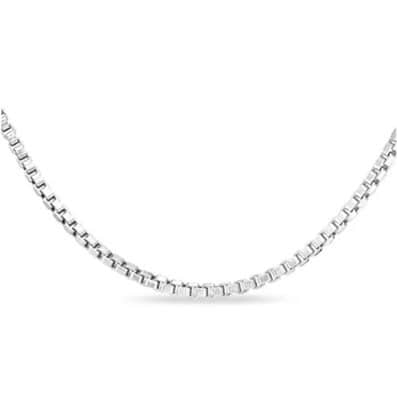 שרשרת דגם בוקס 2 מ"מ 60 ס"מ , כסף 925